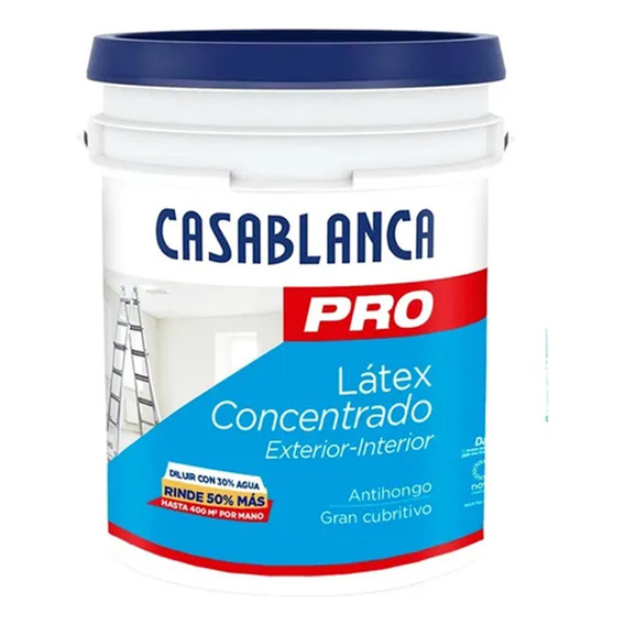 Látex Casablanca Pro Concentrado 20 L Rinde Mas