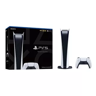Sony Playstation 5 825gb Digital Edition Color  Blanco Y Negro