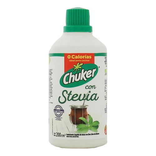 Chuker Con Stevia Edulcorante Liquido 200ml