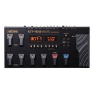 Pedal De Efecto Para Instrumento De Cuerda Boss Cosm Amp Effects Processor Gt-100  Negro