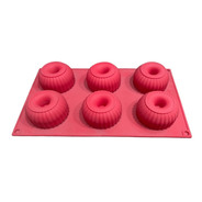 Forma De Silicone Cupcake 6 Cavidades 6,5cm