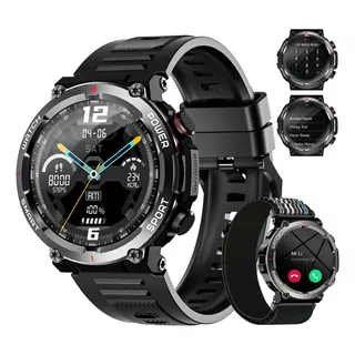 Reloj Inteligente Smart Watch Reloj Militar  Para Hombre Función De Llamada A Prueba De Caídas Impermeable Antimagnético