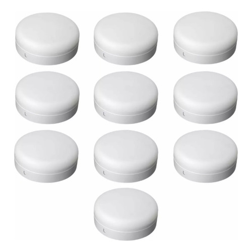 Kit De 10 Piezas De Luminario Led Tipo Aspirina Plafón 18w Color Blanco