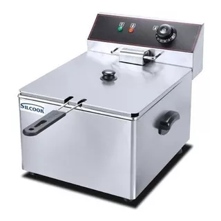 Freidora Electrica Industrial Silcook 8 Lts Color Acero Inoxidable Frecuencia 50 Hz X 60 Hz