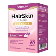 Hair Skin & Nails Supreme D-pantenol 5000mcg 60 Cápsulas