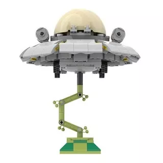 Bloco De Montar Nave Espacial Rick & Morty 18cm Padrão Lego