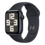 Apple Watch SE GPS (2ª GE) Caixa em Alumínio 40 mm Com Pulseira Esportiva Meia-noite P/M