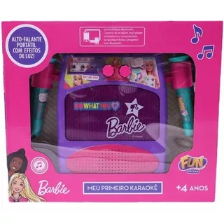 Barbie Meu Primeiro Karaokê Conjunto Musical F0113-8 Fun