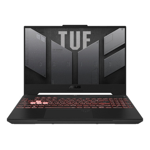 Laptop  gamer  Asus TUF Gaming A15 FA507RE jaeger gray 15.6", AMD Ryzen 7 6800H  8GB de RAM 512GB SSD, NVIDIA GeForce RTX 3050 Ti 144 Hz 1920x1080px Windows 11 Home