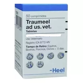 Traumeel Heel Homeopaticos  Ad Us. Vet. Frasco X 50 Comp. 