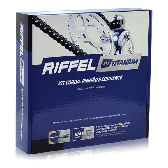 Kit Transmision Riffel Para Yamaha Ybr 125 03 - 09 / (14-45)
