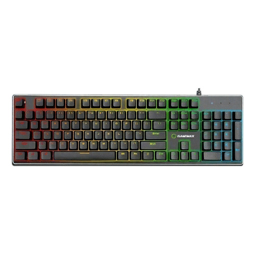 Teclado Mecánico Gamemax Kg901 Rainbow Blue Switch Color del teclado Negro Idioma Inglés