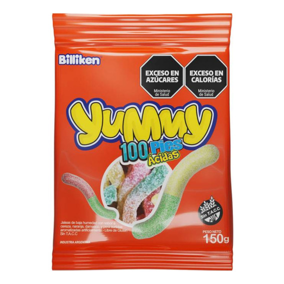 Gomitas Billiken Yummy frutal con gelatina 150 g 