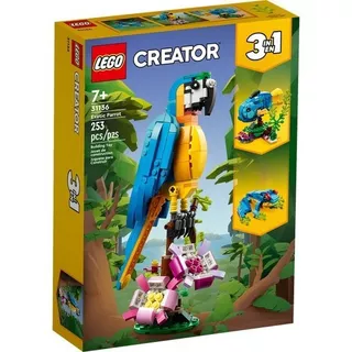 Kit Lego Lego Creator 31136 Perico Exótico 253 Pz