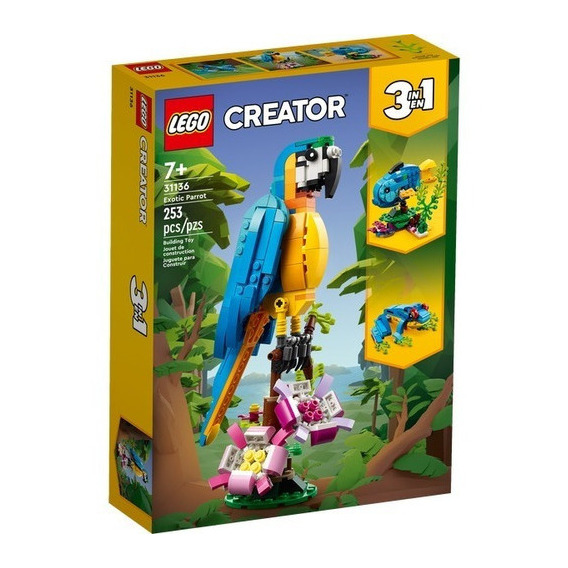 Kit Lego Lego Creator 31136 Perico Exótico 253 Pz