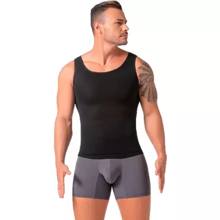 Camisa Faja Hombre Reduce Abdomen Pectorales Corrige Postura