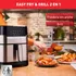 Easy Fry & Grill , Freidora de Aire MOULINEX, 4,2L, Digital, Inox XL 8 PROGRAMAS 16 FUNCIONES