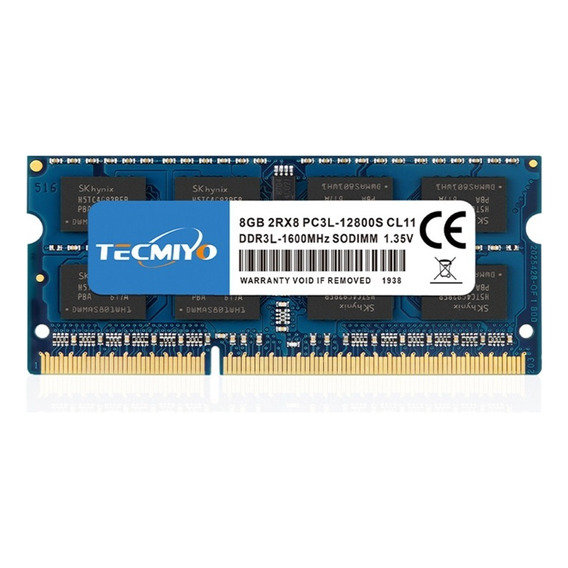 Memoria RAM gamer color azul 8GB 1 Tecmiyo Pc3l-12800s