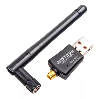 Adaptador Receptor Placa Usb Wifi 600mbps Antena Externa Dual Band 2.4 Y 5ghz Driver Free Mts-wifi600pro Amitosai