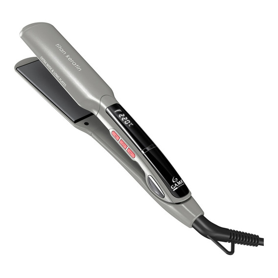 Plancha de cabello GA.MA Italy X-Wide Digital Titan Keratin gris 110V/220V