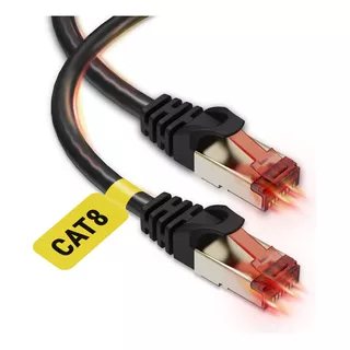 Cable De Red Rj45 Cat8 Patch Cord 1m 100% Cobre 