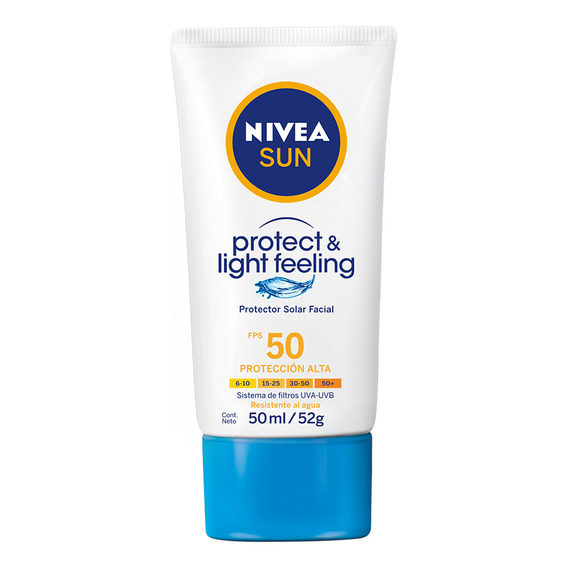 Nivea Sun Protect & Light Feeling Facial Fps 50 50ml