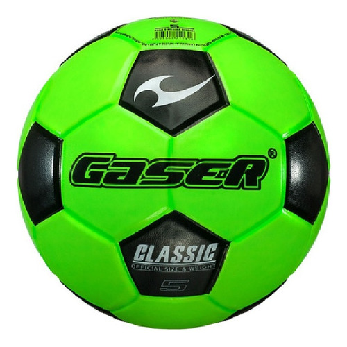 Balón Futbol Classic Fosforescente No.3, 4, 5 Gaser Env G. Color Verde Tamaño 5