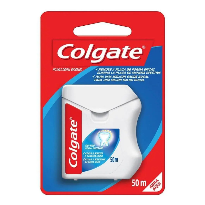 Colgate fio dental encerado total 50m