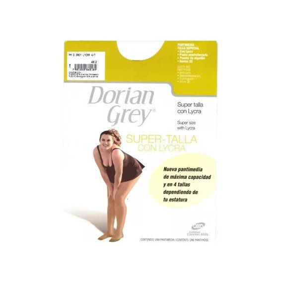 Pantimedia Dorian Grey Super Talla Lycra