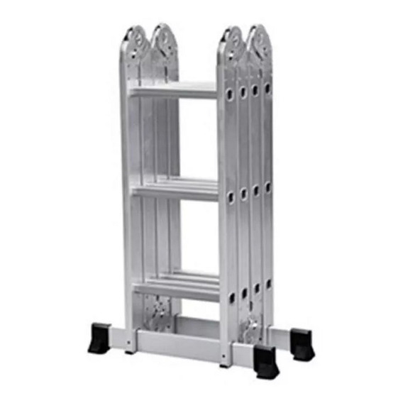 Escalera De Aluminio 4x3 Escalones Multifuncion Martino Di Forza