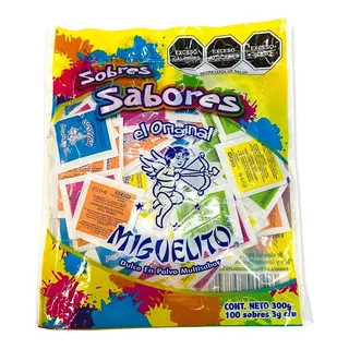 Miguelito El Original Sobres Sabores 100piezas