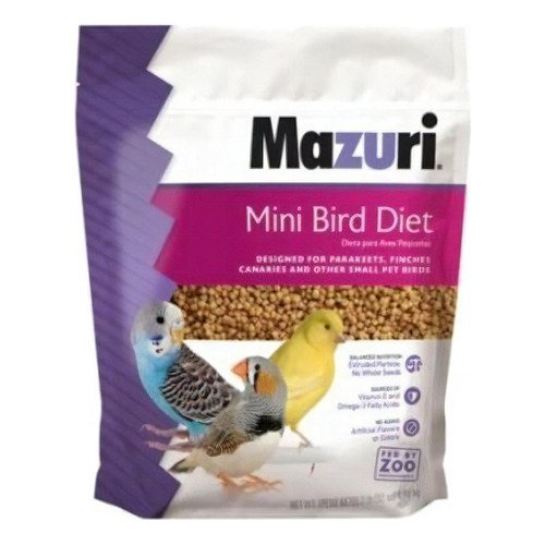 Alimento Mazuri Mini Bird 900 Gr Pellet Pequeñas Aves