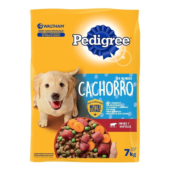 Alimento Para Cachorros Pedigree Con Res Y Vegetales De 7kg