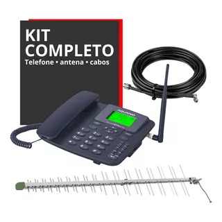 Kit Telefone De Mesa Rural 2 Chip 3g Wifi Aquario 42se 4g 