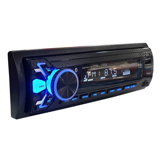 Radio para auto Cymaco V8 con USB, bluetooth y lector de tarjeta SD
