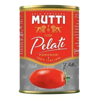 Lata De Tomate Mutti Pomodoro Pelati 400 Gr.