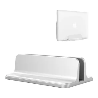 Soporte Aluminio Para Macbook Notebook Vertical Regulable 