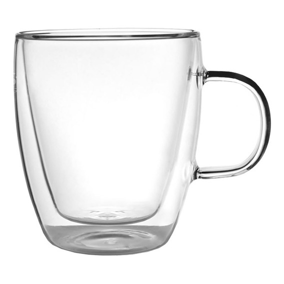 Taza De Vidrio Doble Pared 350 Ml Simplit