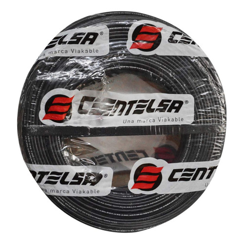 Cable Centelsa 7 Hilos 14 X 100 Mts (negro)