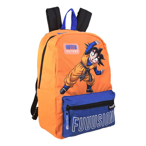 Mochila Primaria Dragon Ball Z 100% Original Doble Vista Goten Y Trunks 