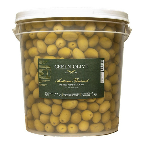 Aceitunas Verdes Green Olive Nº 4 X 5 Kg Esc. Balde