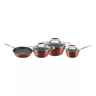 Batería De Cocina Keep Copper Line 7 Piezas Color Cobre