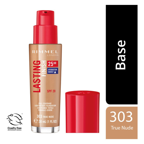 Rimmel  Lasting Finish 25 horas base de maquillaje líquida tono 303