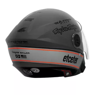 Capacete Aberto Etceter Open Power Brands Viseira Cristal Tamanho Do Capacete 58 Cor Cinza