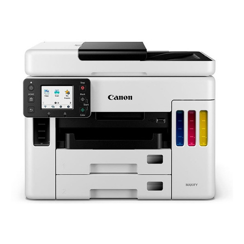 Impresora a color multifunción Canon Maxify GX7010 con wifi blanca