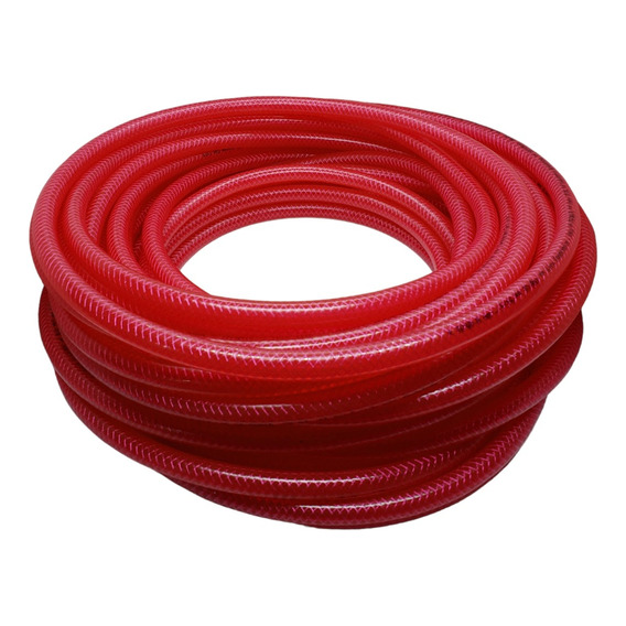 Manguera Presion Roja 16mm 5/8 Pvc Neumática Aire 10 Metros