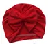 Gorro De Bebe Turbante Algodon Rojo 0 A 3 Meses Liso