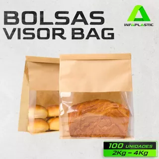 Bolsas De Papel Visor Bag De 2kg Y 4 Kg