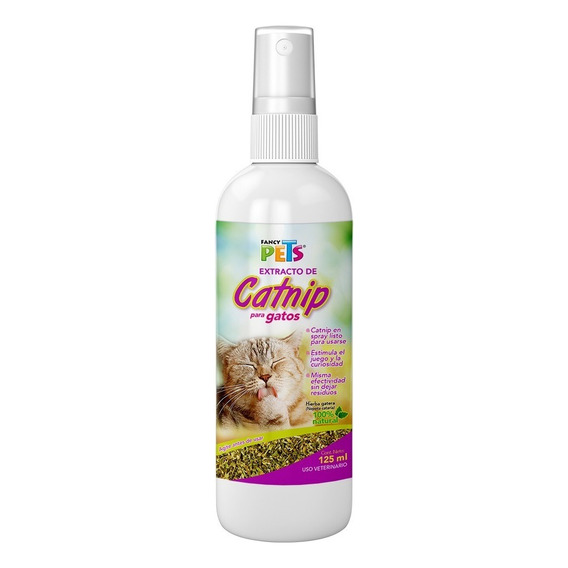 Fancy Pets Catnip En Spray Para Gatos 125 Ml Atrayente Hogar