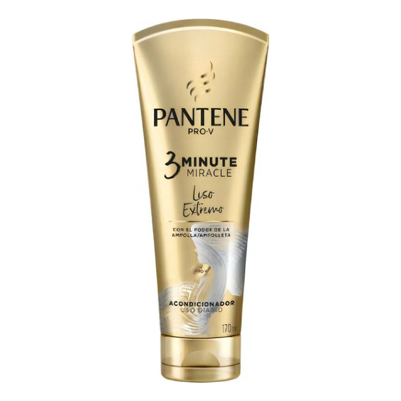  Acondicionador Pantene 170ml 3 Minutos Liso Extremo